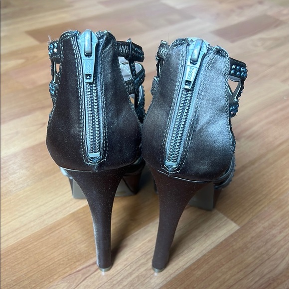 Jessica Simpson Silver Rhinestone Heels - Picture 3 of 7